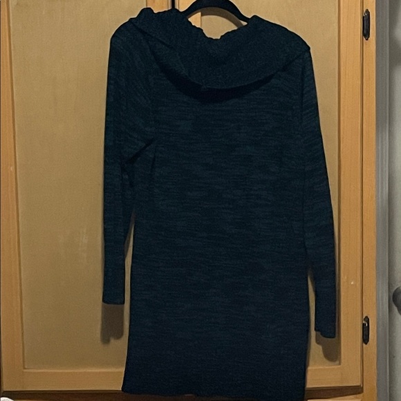 Alyx Dark Blue and Black Cowl Neck Sweater - Picture 4 of 5